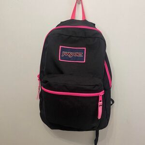 Jansport Backpack Hot Pink and Black Lightweight